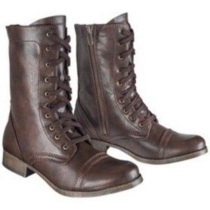 Brown Target Mossimo Khalea Combat Boots Cognac